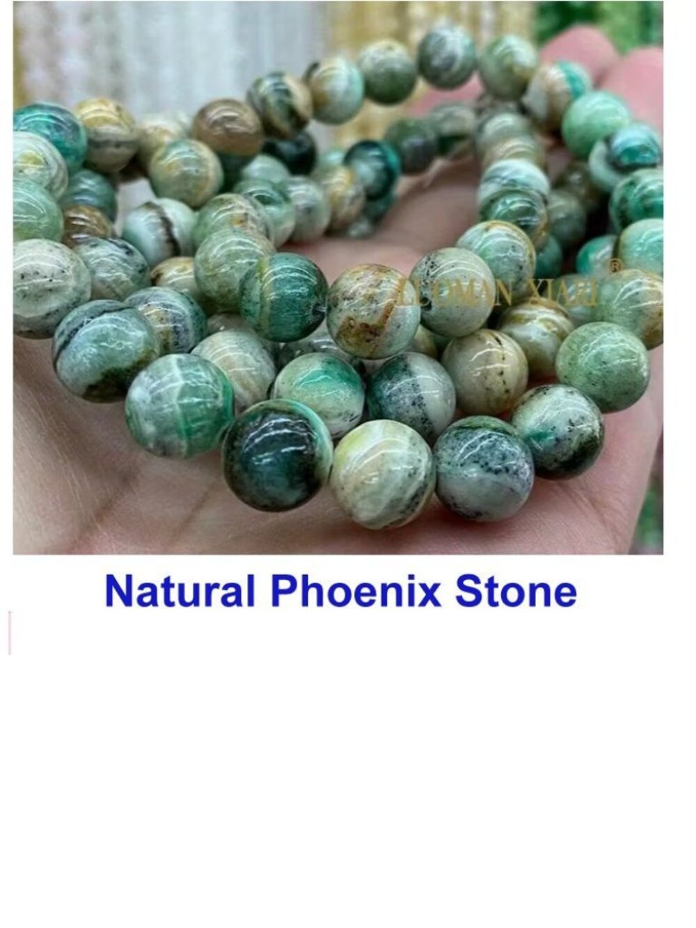  Natural Stone Phoenix Stone  15" Strand